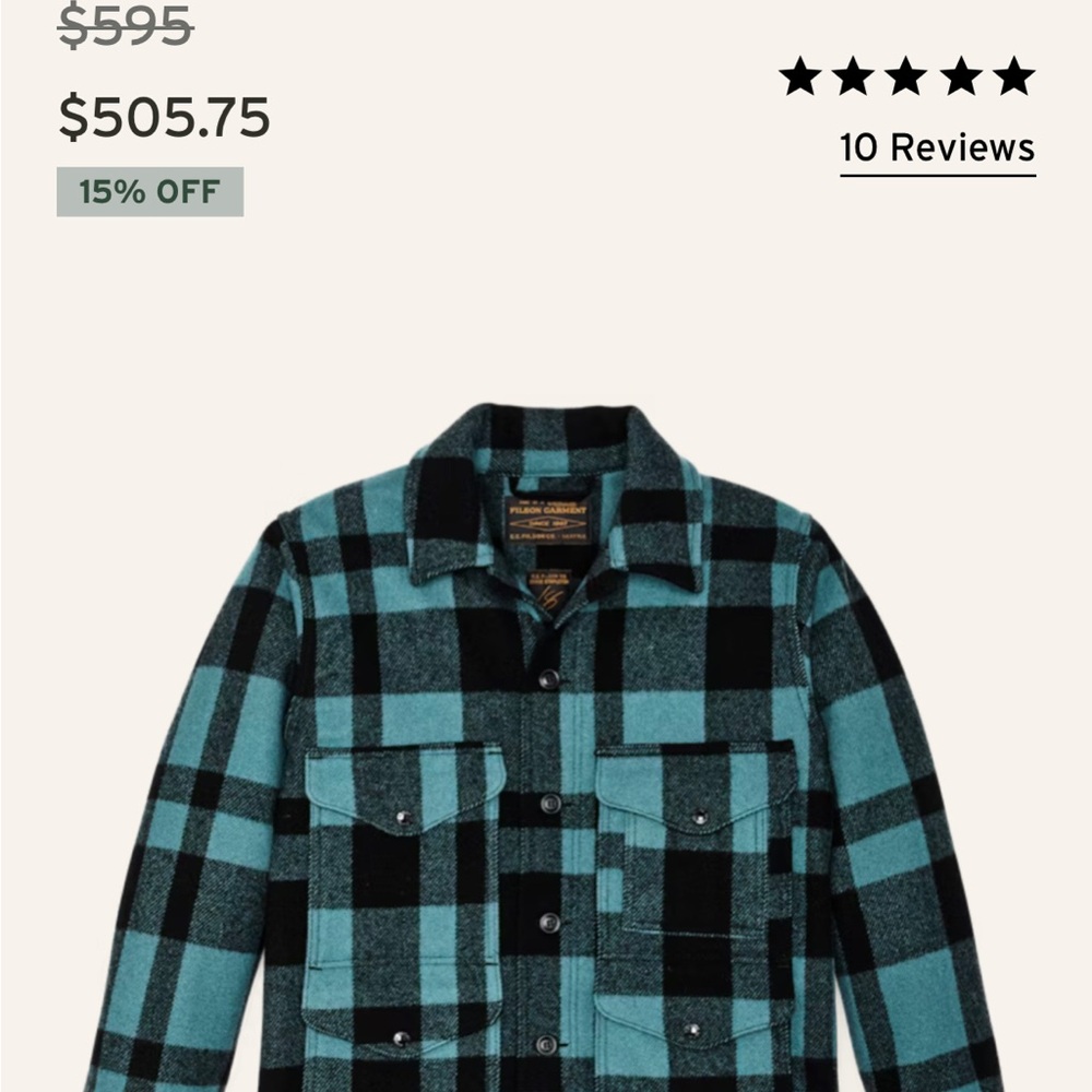 CHRIS STAPLETON SIGNATURE MACKINAW WOOL CRUISER